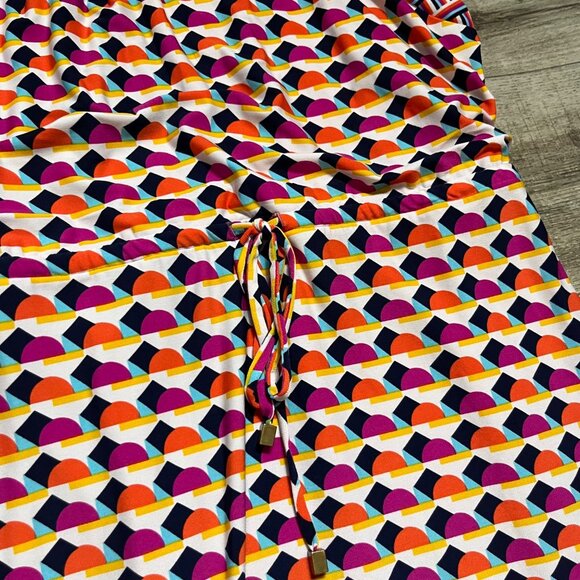 Laundry By Shelly Segal Sleeveless Waist Tie Midi Dress Multi Women’s Size S - Picture 5 of 10